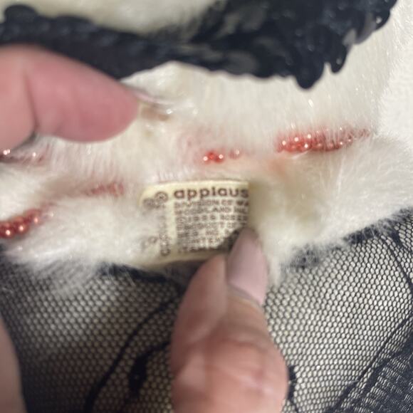 ROBERT RAIKES Applause White Bear with Black Flapper Dress & Headband 1986 - Picture 6 of 8